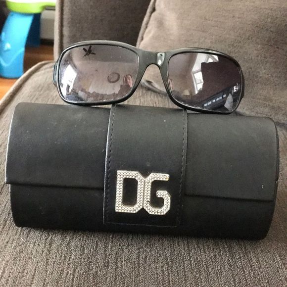 Dolce Gabbana Black sunglasses and hard case
